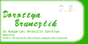 dorottya brunczlik business card